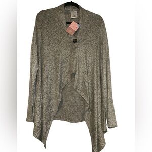 Serra Gray Asymmetrical Cardigan | large